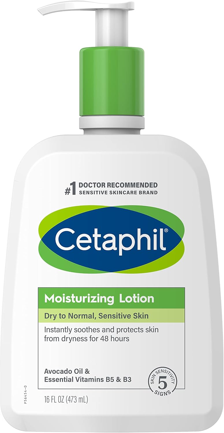 Cetaphil Moisturizing Lotion, Face & Body Moisturizer With Dry to Normal and Sensitive Skin - 473ml Cetaphil