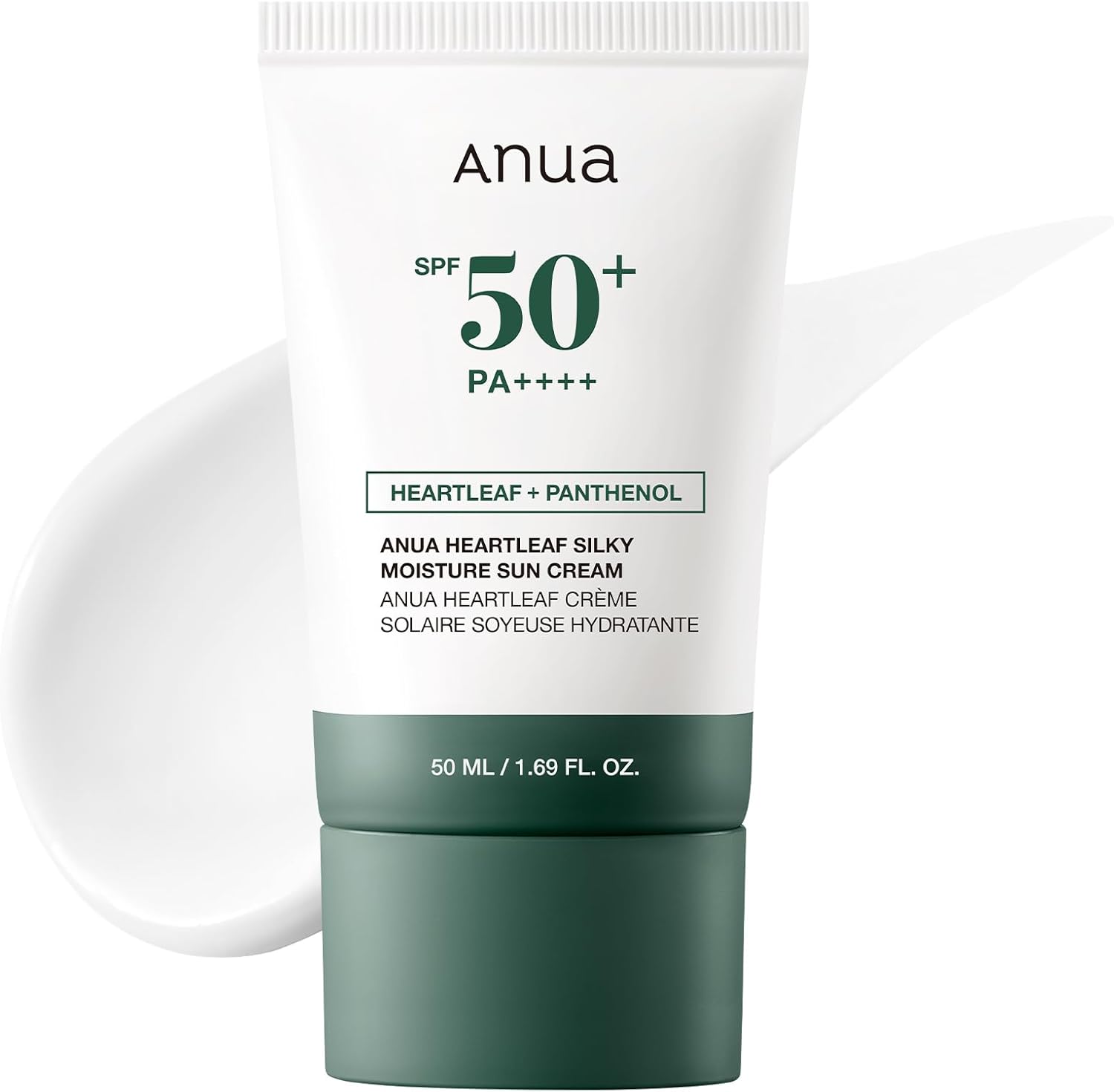 Anua Heartleaf Silky Moisture SP50+ PA++++ Sun Cream 50ml Anua