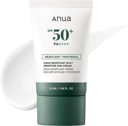 Anua Heartleaf Silky Moisture SP50+ PA++++ Sun Cream 50ml Anua