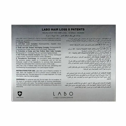 Labo Hair Loss 5 Patents Women 14 Vials Labo