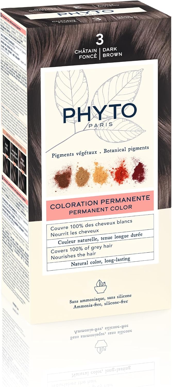 Phyto Phytocolor Permanent Natural Hair Color - 3 Dark Brown Phyto