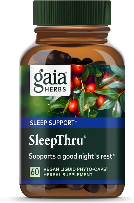 Gaia Herbs SleepThru Natural Sleep Support - 60 Capsules Gaia Herbs