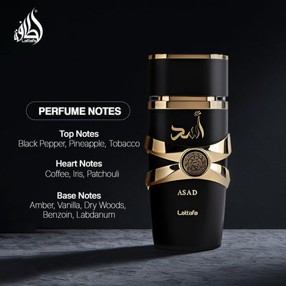 Lattafa ASAD Eau de Parfum for Men - 100 ML Lataffa
