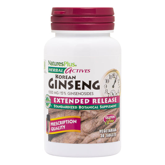 Natures Plus Herbal Actives Korean Ginseng - 30's Natures Plus