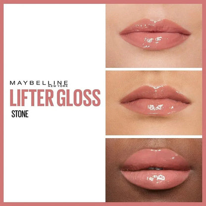 Maybelline New York Lifter Gloss, Lip Gloss With Hyaluronic Acid, 008 Stone Maybelline