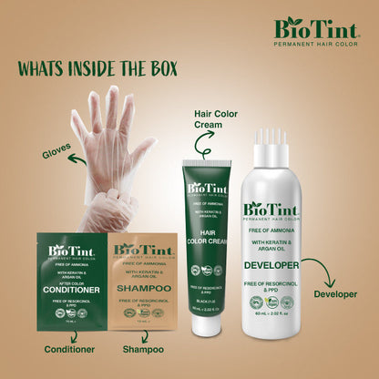 BioTint Permanent Hair Color - 4.0 Medium Brown BioTint