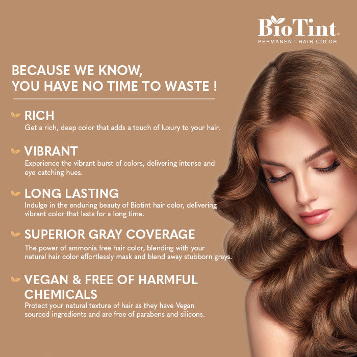 BioTint Permanent Hair Color - 3.0 Dark Brown BioTint