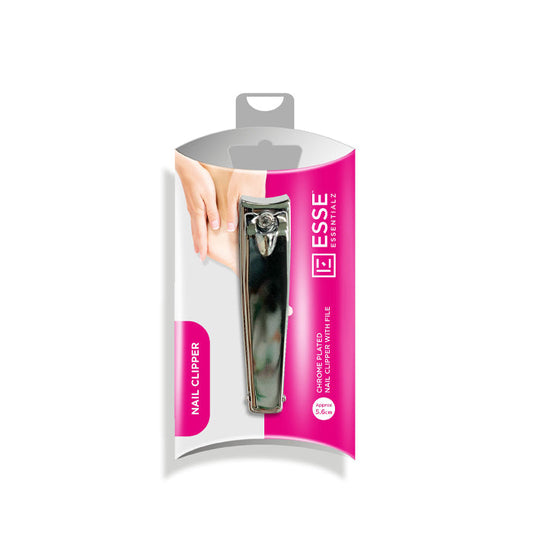 Essentialz Chrome Plated Nail Clipper with File 5.6 cm Essentialz