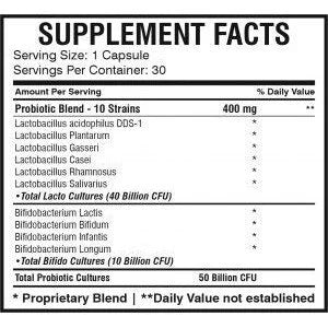 AMS AMS Florabiotix Probiotic 50 Billion - 30 capsules - Image 2