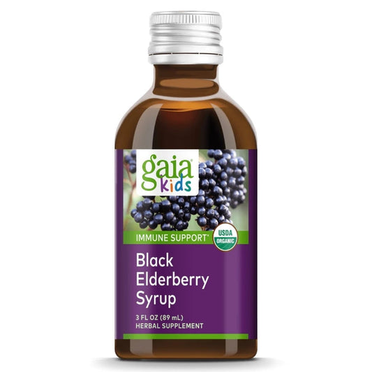 Gaia Herbs Kids Black Elderberry Syrup 3 Oz - 89 ml Gaia Herbs