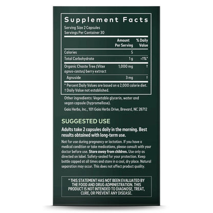 Gaia Herbs Vitex Berry Women's Health Support - 60 Capsules Gaia Herbs