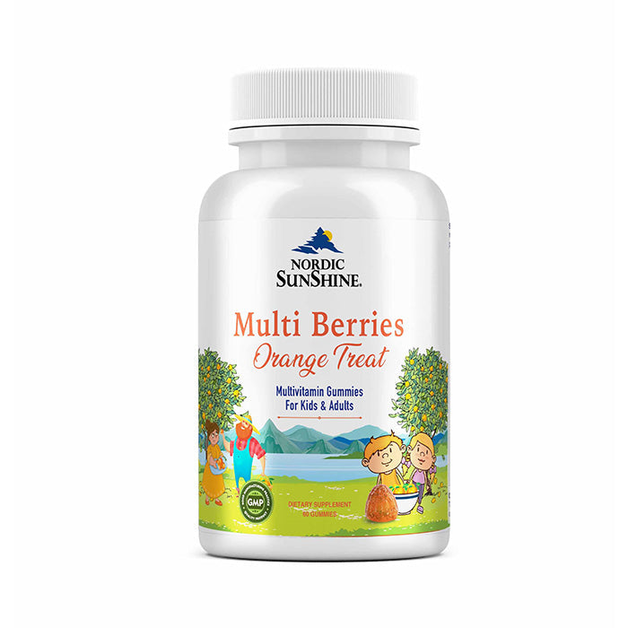 Nordic Sunshine Multiberris Multivitamin Gummies Kids & Adults - 60’s Nordic Sunshine