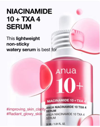Anua Niacinamide 10% + Txa 4% Serum - 30Ml Anua