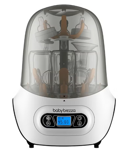 Baby Bottle Sterilizer And Dryer Machine – Electric Steam Sterilization - Universal Fit - Pacifiers, Glass, Plastic, and Newborn Feeding Bottles baby brezza