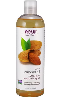 Now Solutions 100% Pure Sweet Almond Moisturizing Oil 473ml NOW
