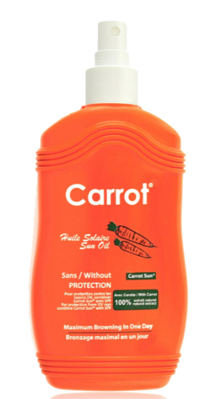 Carrot Sun Tanning Oil Spray 200ml Carrot Sun