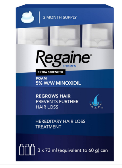 Regaine Regaine For Men 5% Hair Regrowth Foam 73ml - 3 Pack - Image 5