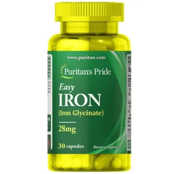 Puritan's Pride Easy Iron 28mg 30's Puritan's Pride