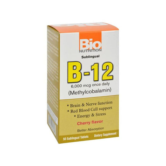Bio Nutrition B12 6000 Mcg 50 Tablets Bio Nutrition