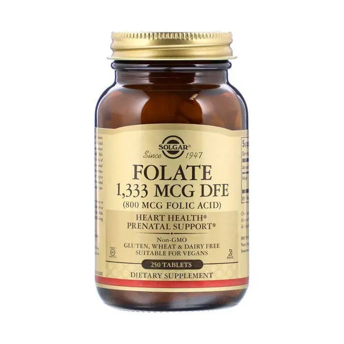 Solgar Folic Acid 800 mcg Tablet 250's Solgar