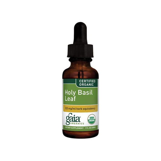 Gaia Herbs Organic Holy Basil Leaf 1 Oz - 30ml Gaia Herbs