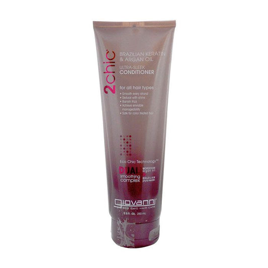 Giovanni 2Chic Keratin & Argan Ultra Sleek Conditioner - 250ml Giovanni