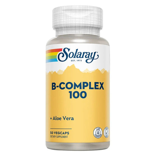 Solaray B-Complex 100 With Aloe Vera VegCaps 50's Solaray