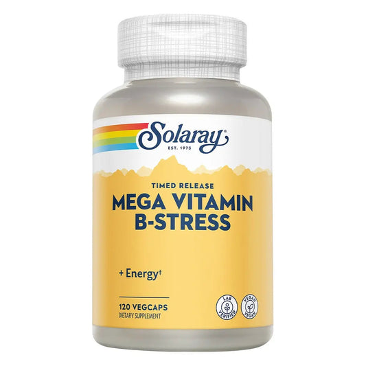 Solaray Mega Vitamin B-Stress Veg Capsules 120’s  Solaray