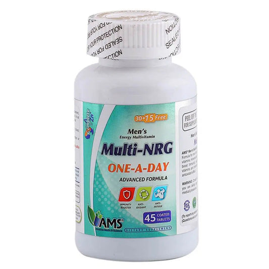 AMS Multi-NRG Men's Energy Multivitamin Coated Tablets 45's AMS