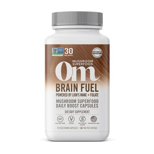 Om Brain Fuel Mushroom Superfood 90 Vegetable capsules OM