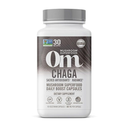 Om Chaga Mushroom Superfood 90 Vegetable capsules OM