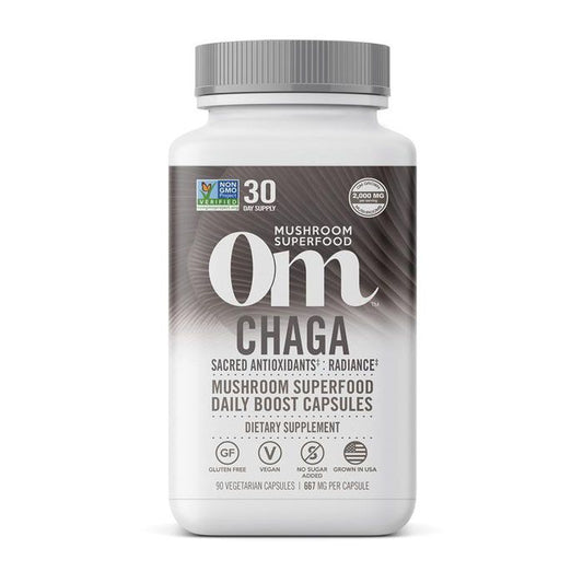 Om Chaga Mushroom Superfood 90 Vegetable capsules OM