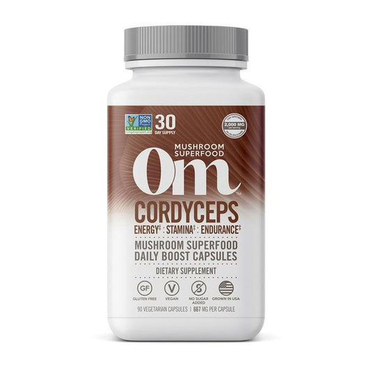 Om Cordyceps Mushroom Superfood 90 Vegetable capsules OM