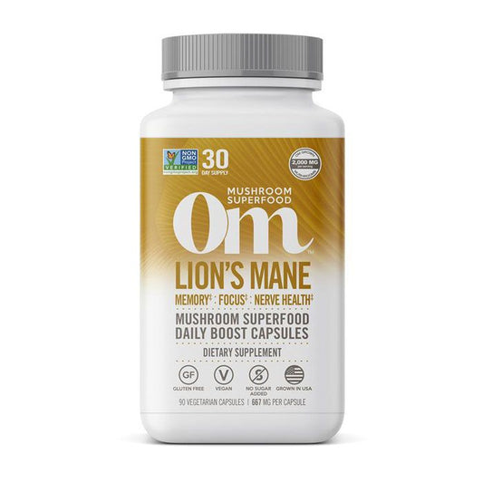 Om Lion'S Mane Mushroom Superfood 90 Vegetable capsules OM