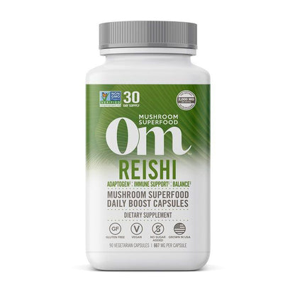 Om Reishi Mushroom Superfood 90 Vegetable capsules OM