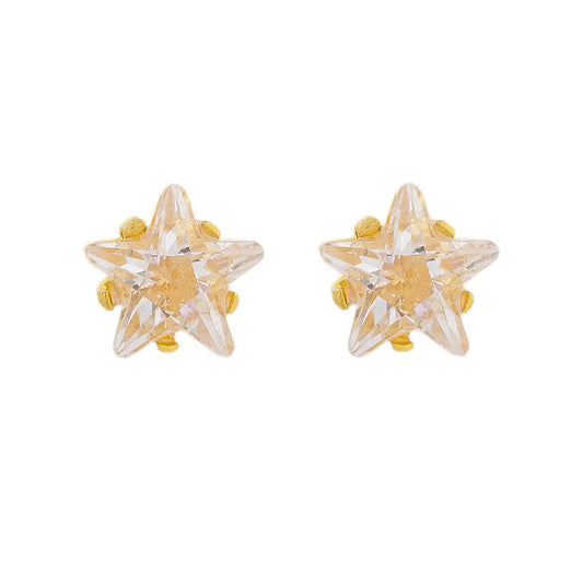 Studex 5mm Cz Star Gold Plated Studex
