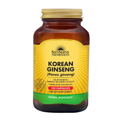 Sunshine Sunshine Nutrition Korean Ginseng 100 Capsules - Image 2